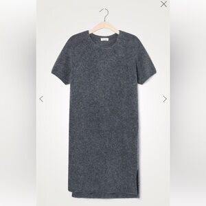 American Vintage Heather Gray Vacaville Wool Sweater Dress